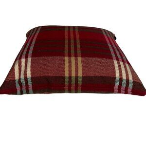 max studio red super cozy plaid tartan FALL HOLIDAY accent pillow cover